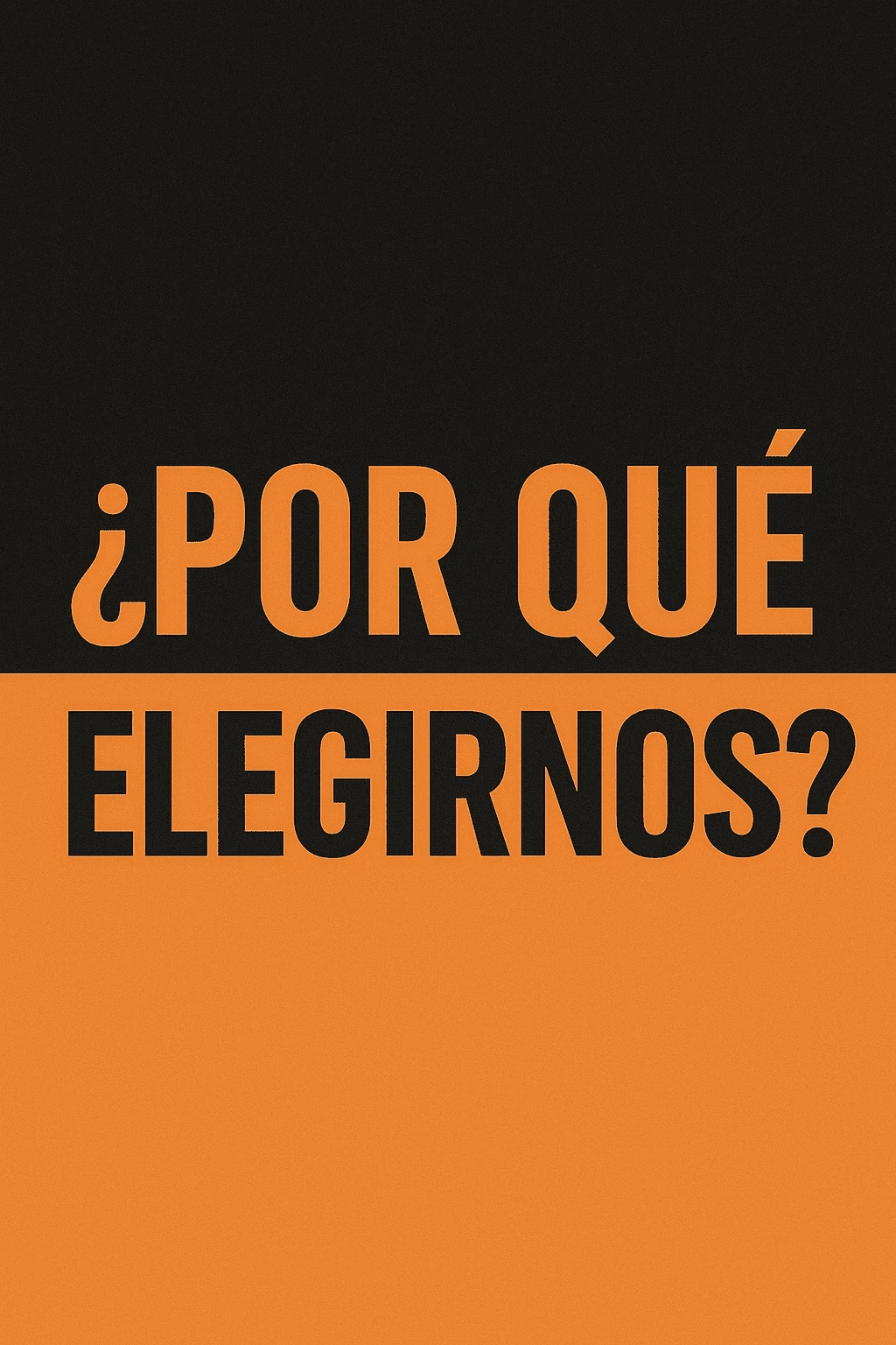 ¿Por qué elegirnos?