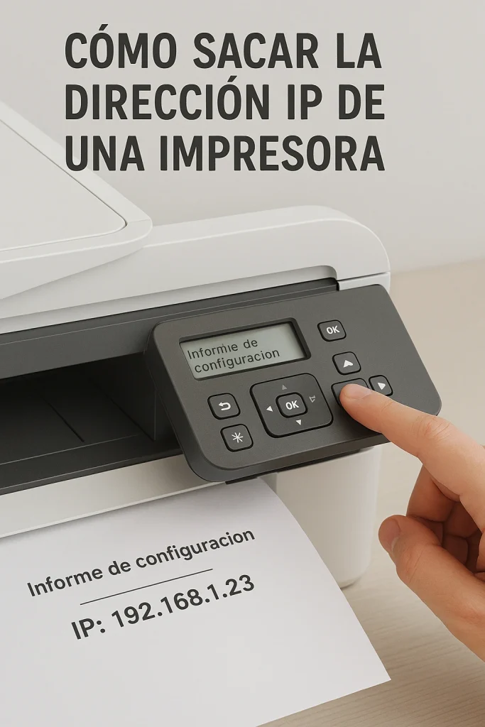 Cuál es la dirección ip de mi impresora