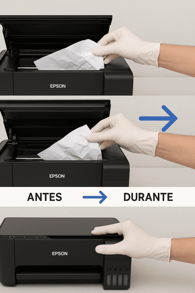 epson l3110 atasco de papel