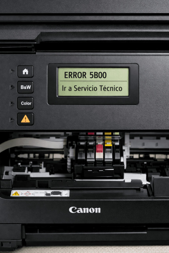 Arreglar error 5b00 canon nunoa