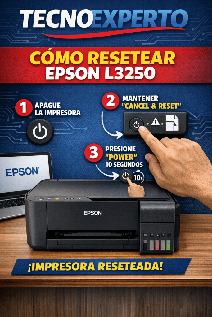 reset epson l3250