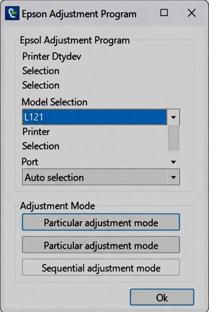 Reset Epson L121