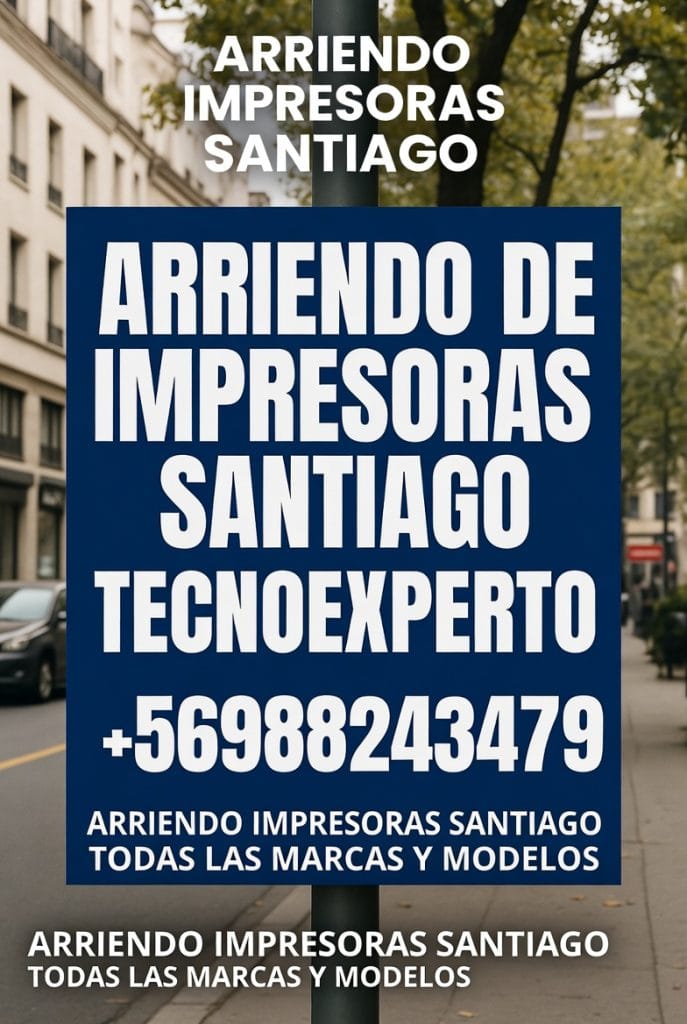 arriendo de impresoras santiago