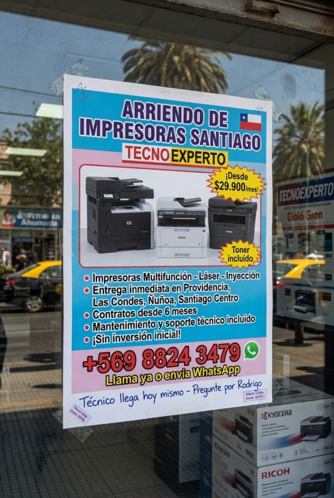 arriendo impresoras santiago