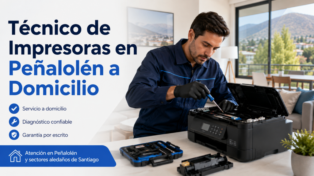 Técnico de Impresoras en Peñalolén a Domicilio